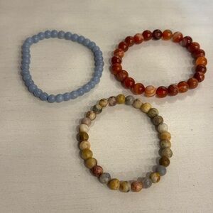 Set of Three Beaded Bracelets